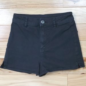 Divided H&M Black High Rise Denim Shorts Size 2
